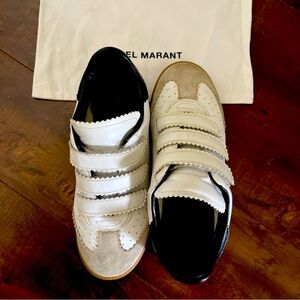 COPY - Isabel Marant Beth 3 Velcro white women sneakers size EU 39 8.5 great co…
